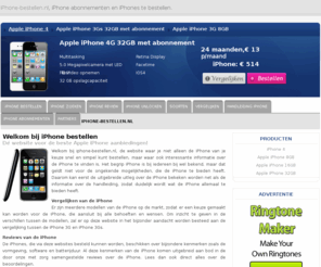 iphone-bestellen.nl: iPhone-bestellen.nl | De website voor de beste Apple iPhone aanbiedingen!
De website voor de beste Apple iPhone aanbiedingen! Vind hier alle nieuwste iPhones voor weinig geld of zelfs gratis!