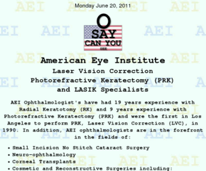 foreyesight.com: American Eye Institute
