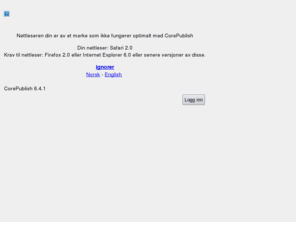 romeiendomsutvikling.no: CorePublish 6.4.1 login

