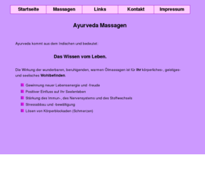 ayurvedische-massage.com: Ayurvedische-Massage.com
Homepage Marina Neu - Ayurvedische Massagen - Ayurveda - Wellness