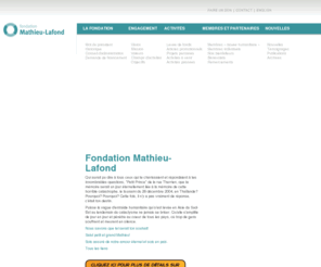 fondationmathieulafond.com: Fondation Mathieu Lafond | Aider les jeunes - Fondation pour jeunes
La Fondation Mathieu-Lafond veut réaliser sa mission en partenariat avec les organismes qui oeuvrent au bien-être des jeunes en difficulté, âgés entre 5 et 25 ans. Ces organismes côtoient la détresse chez les jeunes au quotidien...