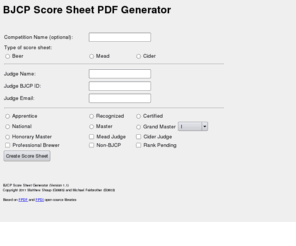 openbrewery.com: BJCP Score Sheet PDF Generator
