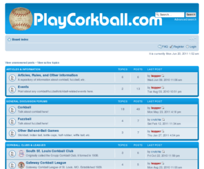 playcorkball.com: PlayCorkball.com • Index page
