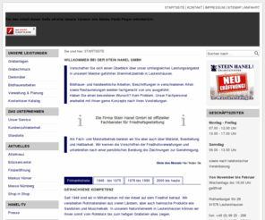 stein-hanel.de: Willkommen - Stein Hanel - Natursteinwerk Leutershausen, Grabstein, Einzelgrab, Familiengrab, Urnengrab
Seit über 50 Jahren sind wir als Meisterbetrieb Ihr Fachmann in Sachen Naturstein. Vom Rohblock bis zum fertigen Produkt - Grabstein, Grabplatten - arbeiten wir nur mit den 
modernsten Steinbearbeitungsmaschinen. So sichern wir Ihnen eine gleichbleibend hohe Qualität. 