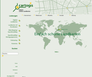 anfahrtskarte.com: cartogis - digitale Landkarten
cartogis - einfach schöne Landkarten!