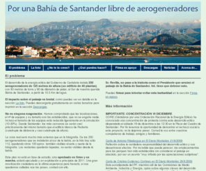 bahialibre.org: Por una Bahía de Santander libre de aerogeneradores - El problema
Por una Bahía de Santander libre de aerogeneradores