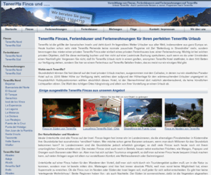 ferienhausteneriffa.com: Urlaub Teneriffa - Finca, Ferienhaus oder Ferienwohnung - Auch Lastminute Reisen u. sonst. Flugreisen
private Fincas, Ferienhäuser und Wohnungen für Ihren Teneriffa Urlaub mit Belegungsplänen und Online Verfügbarkeitsprüfung. Große Auswahl!