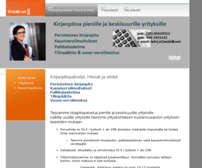 webtili.net: Webtili.net - Kirjanpitopalvelut. Hinnat ja ehdot
