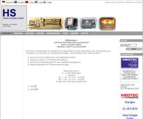 heinz-schade.com: www.heinz-schade.de - www.heinz-schade.de
Heinz Schade GmbH Medical- and Process Technology...