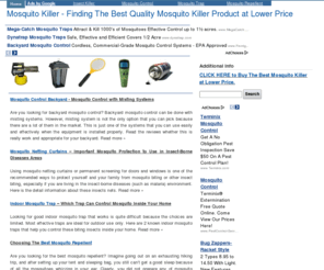 mosquitokiller.net: Mosquito Killer
Finding the best quality mosquito killer product at lower price