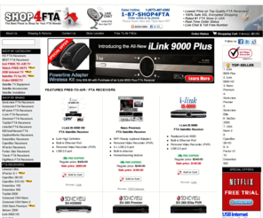 shop4fta.com: HD FTA Receivers, Free to Air, Satellite TV, Satellite Receivers
Best Deals on FTA Receivers, Free To Air HD Receivers, Free Satellite TV, Satellite Receivers. Buy Top Quality FTA HD Receivers at Shop4FTA.com.