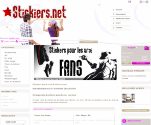 stickiers.net: Sticker muraux - Vos plus belles Stickers - stickiers.net
 Grand choix de stickers muraux pour décorer vos murs. Boutique en ligne de stickers muraux. Créateur et fabricant de adhesif deco, stickers muraux, sticker mural.