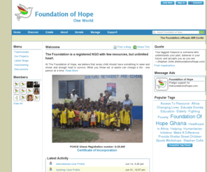 thefoundationofhope.com: Welcome
