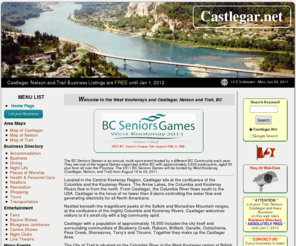 castlegar.net: Castlegar, Nelson, Trail and surrounding areas information for Accommodations, Dining, Business and Things to Do
Our West Kootenays travel guide and tourist information including maps, a directory of accommodations, dining, shopping, local businesses and much more.