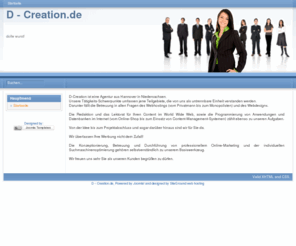 d-creation.com: D - Creation.de
Joomla! - dynamische Portal-Engine und Content-Management-System