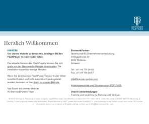 dynamis.com: Brenner&Partner -- Gesellschaft für Unternehmensentwicklung -- Training und Coaching für Führung und Verkauf, Managementberatung, Change Management und Moderation, Personalberatung.
Brenner&Partner, Gesellschaft für Unternehmensentwicklung, Führungstraining, Verkaufstraining, Managementtraining, Personalentwicklung, Organisationsentwicklung