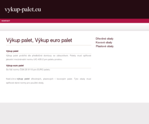 vykup-palet.eu: Výkup palet, Výkup euro palet
Výkup palet, Výkup euro palet