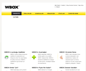 wbox.com.tr: WBOX Web Paketi
WBOX Web Paketi Dinamik Web Sitesi, Web Paketi, Hazır Web Paket 