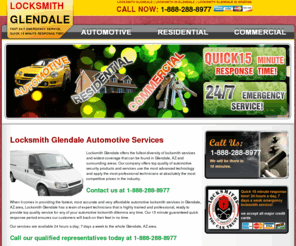 locksmithglendale.net: Locksmith Glendale - Locksmith In Glendale - 1-888-288-8977
Locksmith Glendale Call now at 1-888-288-8977. Locksmith Glendale offers the fullest diversity of locksmith services and widest coverage that can be found in Glendale, AZ and surrounding areas. Our company offers top quality of automotive, residential and commercial security products and services use the most advanced technology and apply the most professional technicians at absolutely the most competitive prices in the industry.  