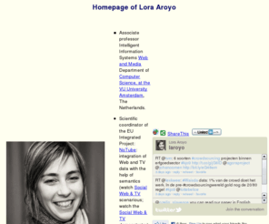 lora-aroyo.org: Lora Aroyo's Home Page
