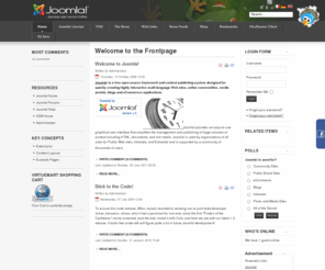 testjoomla.com: Welcome to the Frontpage
Joomla! - the dynamic portal engine and content management system