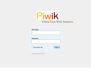 tzb.biz: Piwik › Sign in
Open Source Web Analytics