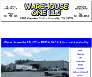 warehouseone.net: Wholesale Merchandise,Closeout Truckloads,wholesale Pallets,Salvage Merchandise,Department Store returns
Here at Warehouse One, We have wholesale merchandise store returns, wholesale surplus pallets, Distributor overstocks,wholesale salvage merchandise,Store liquidations,closeout shelf pulls pallets, closeouts, 