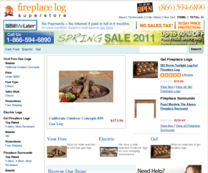 fireplacelogs-store.com: The Fireplace Log Superstore - Free Shipping on Fireplace Logs
Low prices and free shipping on a wide selection of Fireplace Logs.