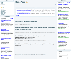 memorialtalk.com: Online Memorials - Tributes to our Loved Ones : HomePage
Memorial Commons provide virtual online memorials