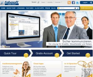 teamwork-yourself.com: Folio Cloud – Sichere Zusammenarbeit im Internet.
Fabasoft Folio Cloud für die effiziente Online-Zusammenarbeit mit Geschäftspartnern. Teamwork übers Internet, in 15 Sprachenm sicher und zuverlässig. Managen Sie Projekte und Verkaufkontakte, speichern und tauschen Sie Daten, organisieren Sie Konferenzen mit speziellen Cloud Apps.