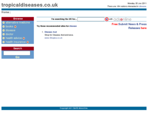 tropicaldiseases.co.uk: disease at tropicaldiseases.co.uk, The UK disease guide
The UK disease guide. Read disease news and articles