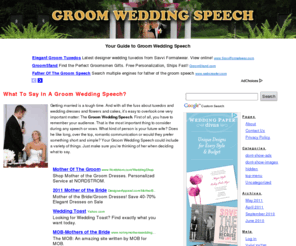 groom-wedding-speech.com: Groom Wedding Speech
Tips on how to deliver high-impact and unforgettable groom wedding speech.