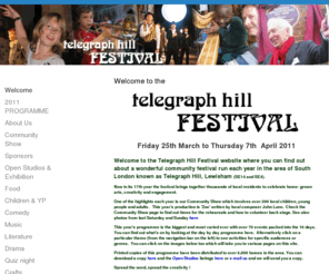 telegraphhillfestival.org.uk: Welcome - Telegraph Hill Festival
description