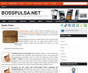 bosspulsa.net: Master Dealer Pulsa Elektrik
Pulsa Elektrik Murah, Pendaftaran Dealer Gratis, Dealer Mengajak Dealer Baru Bonus 50.000, Deposit diinput plus Cashback (bukan dipotong tapi ditambah), Tanpa Target.