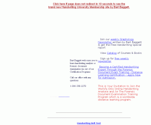 handwritinguniversity.com: New Site Loading... #1 graphology, handwriting,  Doc Exam Training and Handwriting Analysis. Handwriting University's  Website in Graphology, Document Examination Training, and Handwriting Analysis by Bart Baggett NBC Today Show, myhandwriting.com
