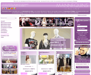 mannequins-online.com: 6000 Mannequins de vitrines à partir de 99 euros, mannequin d'étalage, mannequin occasion
6000 mannequins de vitrine et de mannequins d'étalage sur Mannequins-online.com
Mannequin vitrine Homme , mannequins vitrine femme, mannequins vitrine enfant, bustes de mannequins