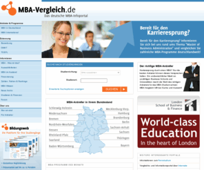 mbavergleich.net: MBA-Vergleich - Informationen über MBA, GMAT und TOEFL
MBA-Vergleich ist der unabhängige Vergleich für das MBA-Studium mit wichtigen Informationen zu den MBA-Programmen und den MBA-Anbietern.