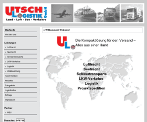 utsch-logistik.net: Utsch Logistik GmbH :: Willkommen! Welcome!
