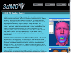 4dbiometrics.com: 4D Biometrics
3dMD provides ultra-fast 3D scanners to support clinical practice and high volume biometric facial recognition initiatives worldwide.