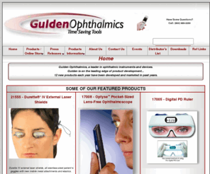 guldenophthalmics.com: Gulden Ophthalmics - Human Eye Models, Prisms, Eye Spheres, Conformers
Gulden Ophthalmics, eye spheres, conformers, prisms, prismbars