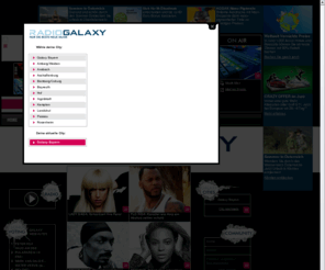 radio-galaxy.de: Radio Galaxy: Home
Radio Galaxy - Nur die beste neue Musik. Radio Galaxy ist ein bayernweiter Jugend-Radiosender. Empfangbar in Bayern über Kabel und DAB sowie in 12 UKW-Standorten
