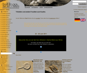 trilobit.info: Trifoss - Trilobites and more Fossils for sale
Trifoss - Trilobites and more Fossils - Verkauf von hochwertigen Fossilien.