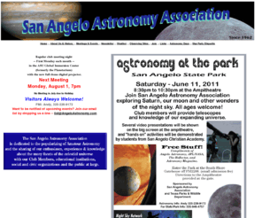 angeloastronomy.com: San Angelo Astronomy Association
Sharing astronomy with San Angelo and educating interested persons to the wonders of the night sky