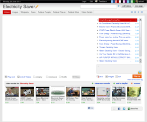 electricitysaver.net: Electricity Saver
Electricity Saver on WN Network delivers the latest Videos and Editable pages for News & Events, including Entertainment, Music, Sports, Science and more, Sign up and share your playlists.