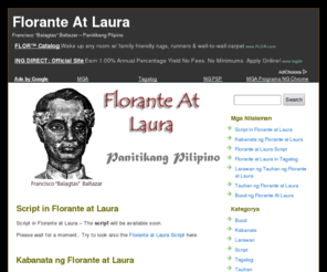 Florante At Laura, Panitikang Pilipino