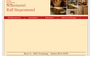 landhaus-moebel.net: Startseite :: Schreinerei Ralf Siegesmund

