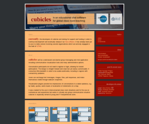 cubicl.es: cubicles
cubicles is an educational chat software for global class room teaching