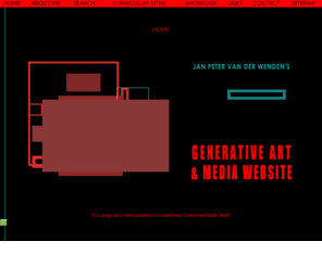 generative-art.net: Generative Art & Media Website
jan peter van der wenden, sound and video artist from the Netherlands