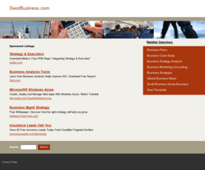 swotbusiness.com: Swot Business
Swot Business on WN Network delivers the latest Videos and Editable pages for News & Events, including Entertainment, Music, Sports, Science and more, Sign up and share your playlists.