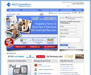 board-of-directors.org: Incorporate Online, Incorporation Services, LLC, Trademark | MyCorporation.com
MyCorporation makes it easy to incorporate a business online - starting at $49